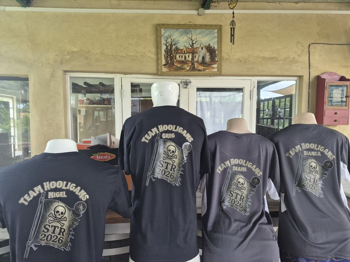 Team shirts printed for a rally team